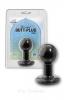 Round Butt Plug Black Small