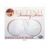 Maska na oči SATIN LOVE MASK bílá