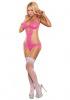Body Exposed Cutout Teddy Pink S/M